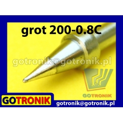 Grot 200-0.8C - ścięty 0,8mm