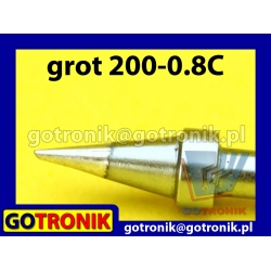 Grot 200-0.8C - ścięty 0,8mm
