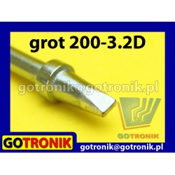 Grot 200-3.2D - płaski dłuto 3,2mm