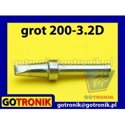 Grot 200-3.2D - płaski dłuto 3,2mm