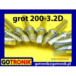 Grot 200-3.2D - płaski dłuto 3,2mm