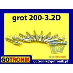 Grot 200-3.2D - płaski dłuto 3,2mm