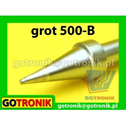 Grot 500-B - stożek 1mm do stacji lutowniczych Zhaoxin 950, QUICK 203G, YiHua WEP 950, Q500-B RoHS