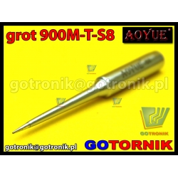 Grot 900M-T-S8 do stacji lutowniczych produkcji Zhaoxin/ Aoyue / PT / WEP / Yihua /