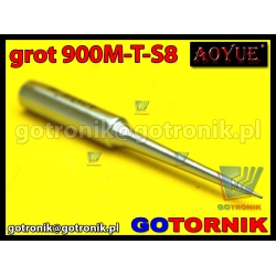 Grot 900M-T-S8 do stacji lutowniczych produkcji Zhaoxin/ Aoyue / PT / WEP / Yihua /