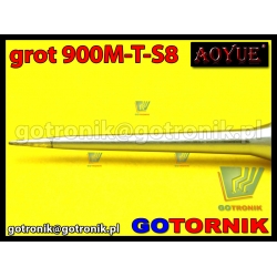 Grot 900M-T-S8 do stacji lutowniczych produkcji Zhaoxin/ Aoyue / PT / WEP / Yihua /