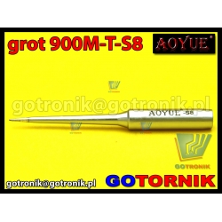 Grot 900M-T-S8 do stacji lutowniczych produkcji Zhaoxin/ Aoyue / PT / WEP / Yihua /