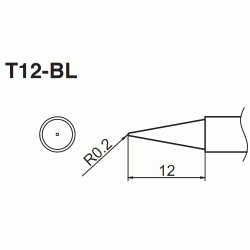 T12-BL grot stożek