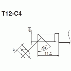 T12-C4 grot ścięty