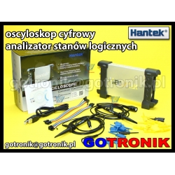 Hantek6022BL oscyloskop cyfrowy 2x20MHz USB PC + analizator stanów logicznych
