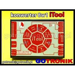 iTool - multi konwerter 8w1 z USB na UART, USB Blaster, RS485, RS232, zasilacz 5V, zasilacz 3,3V, ARM JTAG, ARM SWD