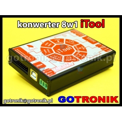 iTool - multi konwerter 8w1 z USB na UART, USB Blaster, RS485, RS232, zasilacz 5V, zasilacz 3,3V, ARM JTAG, ARM SWD