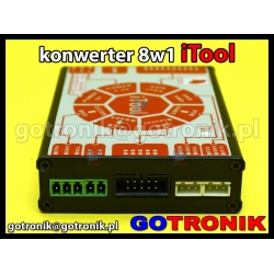 iTool - multi konwerter 8w1 z USB na UART, USB Blaster, RS485, RS232, zasilacz 5V, zasilacz 3,3V, ARM JTAG, ARM SWD