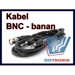 Kabel wtyk BNC - wtyk banan