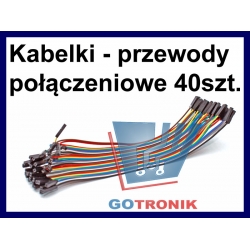 Przewody żeńsko-żeńskie 40szt. 20cm