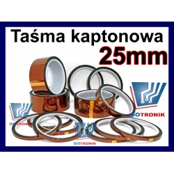 Taśma kaptonowa szerokość 25mm