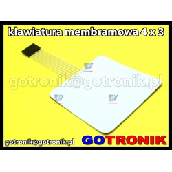 Klawiatura membranowa 4x3 = 12 przycisków