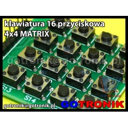 Moduł klawiatury 16 przyciskowej 4x4 MATRIX