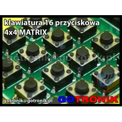 Moduł klawiatury 16 przyciskowej 4x4 MATRIX