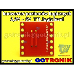 Konwerter poziomów stanów logicznych 3,3V 5V TTL