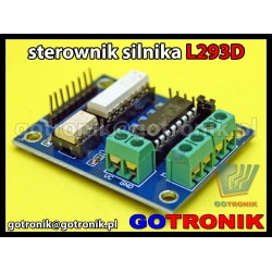 Moduł sterownika silnika krokowego L293D z optoizolacją