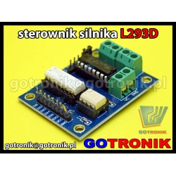 Moduł sterownika silnika krokowego L293D z optoizolacją