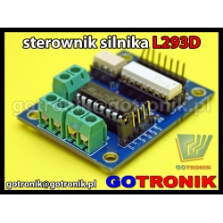 Moduł sterownika silnika krokowego L293D z optoizolacją