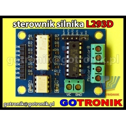 Moduł sterownika silnika krokowego L293D z optoizolacją