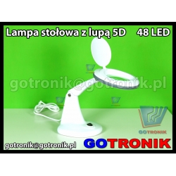Lampa z lupą 5D (5 dioptrii) 48 LED NAR0460