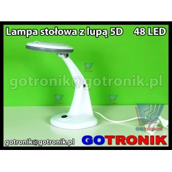 Lampa z lupą 5D (5 dioptrii) 48 LED NAR0460
