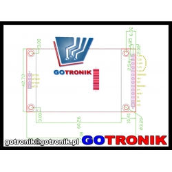 Wyświetlacz LCD TFT przekątna 2.4