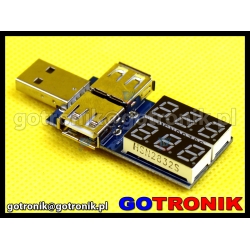 Miernik napięcia i prądu z portu USB