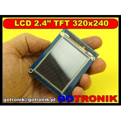 Wyświetlacz LCD TFT przekątna 2.4" 240x320