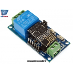 LCT-204 Moduł 1 przekaźnika 12V WiFi ESP8266