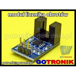 Moduł fotoelektrycznego licznika prędkości obrotowej - detektor szczelinowy