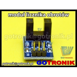 Moduł fotoelektrycznego licznika prędkości obrotowej - detektor szczelinowy