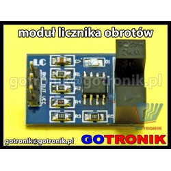 Moduł fotoelektrycznego licznika prędkości obrotowej - detektor szczelinowy