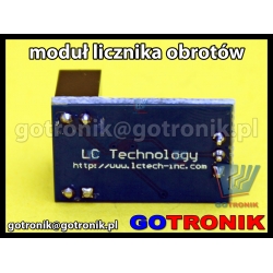 Moduł fotoelektrycznego licznika prędkości obrotowej - detektor szczelinowy