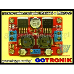 Moduł przetwornicy napięcia LM2577S + LM2596S