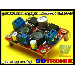 Moduł przetwornicy napięcia LM2577S + LM2596S