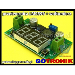 Przetwornica napięcia LM2596 + woltomierz