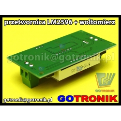 Przetwornica napięcia LM2596 + woltomierz