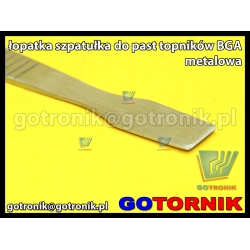 Łopatka (szpatułka) metalowa do rozprowadzania topników i past BGA