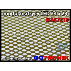 Moduł wyświetlacza matrix 24x24 sterowanego układem MAX7219