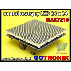 Moduł wyświetlacza matrix 24x24 sterowanego układem MAX7219