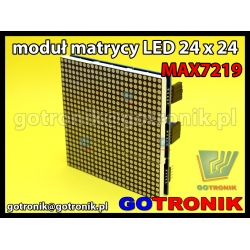 Moduł wyświetlacza matrix 24x24 sterowanego układem MAX7219