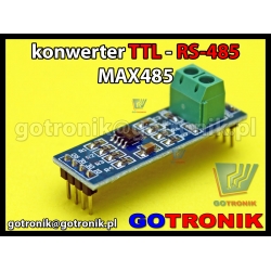 Konwerter RS485 - TTL na układzie MAX485
