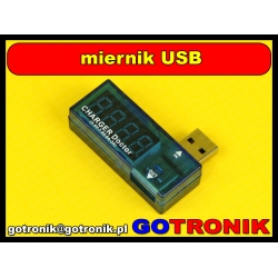 Miernik napięcia i prądu USB AK306B