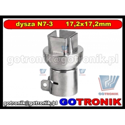 Zapasowa dysza N7-3 17,2x17,2mm do stacji HOT-AIR ZD-912 ZD-939