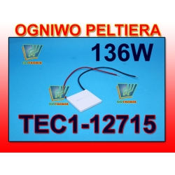 Ogniwo moduł Peltiera TEC1-12715 40x40x3,4mm